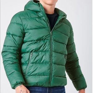 Hooded Zip-Up Puffer Jacket